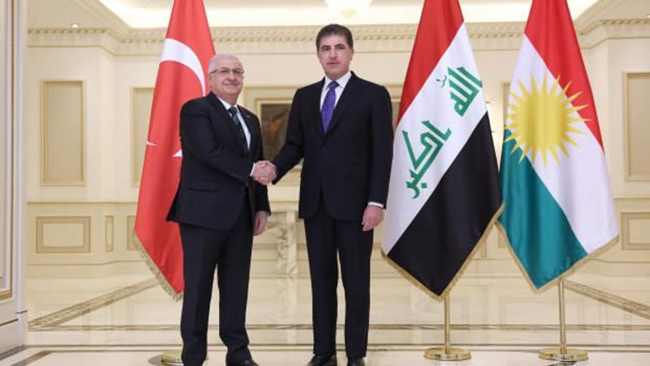 Milli Savunma Bakanı Güler, IKBY Başkanı Barzani ile görüştü
