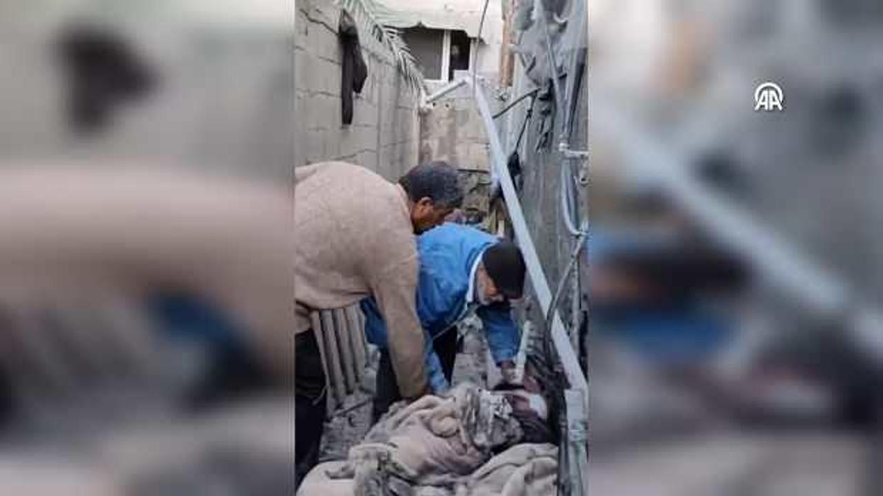 Gazzeli baba ekmek almaya gitti, d&ouml;nd&uuml;ğ&uuml;nde g&ouml;rd&uuml;kleri karşısında zor ayakta durabildi