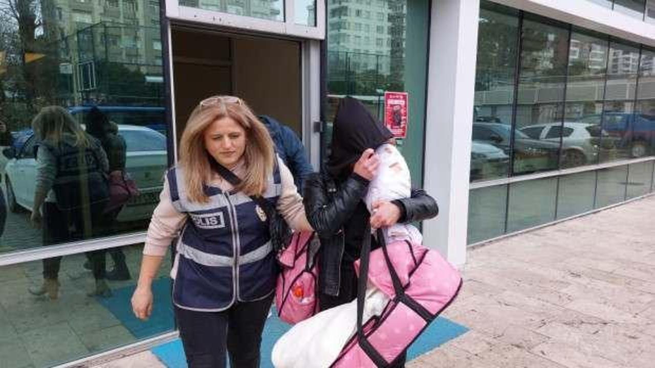 Su&ccedil; makinesi kadın 3 aylık bebeğiyle cezaevine g&ouml;nderildi