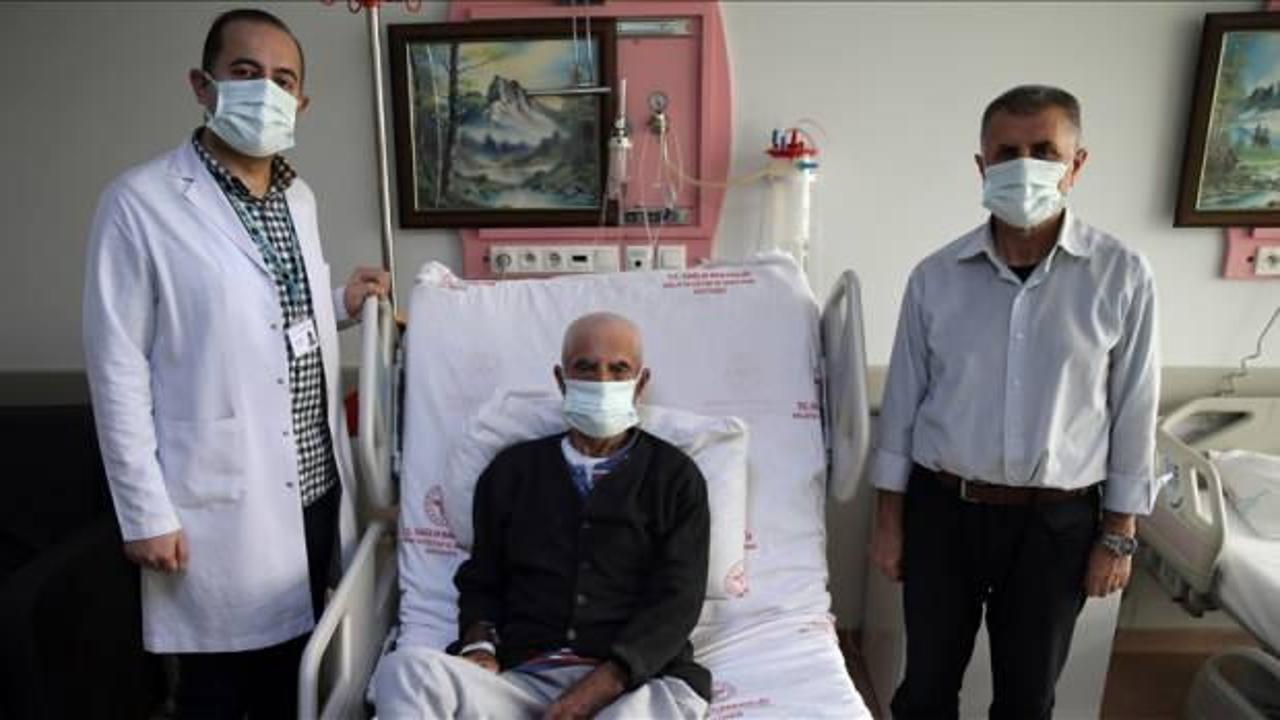 L&ouml;semi teşhisi konan 94 yaşındaki hasta taburcu edildi