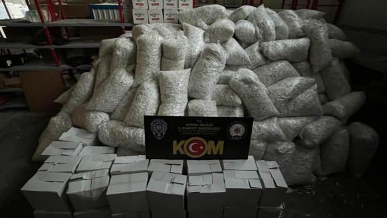 Adana'da 41 milyon 407 bin makaron ele ge&ccedil;irildi