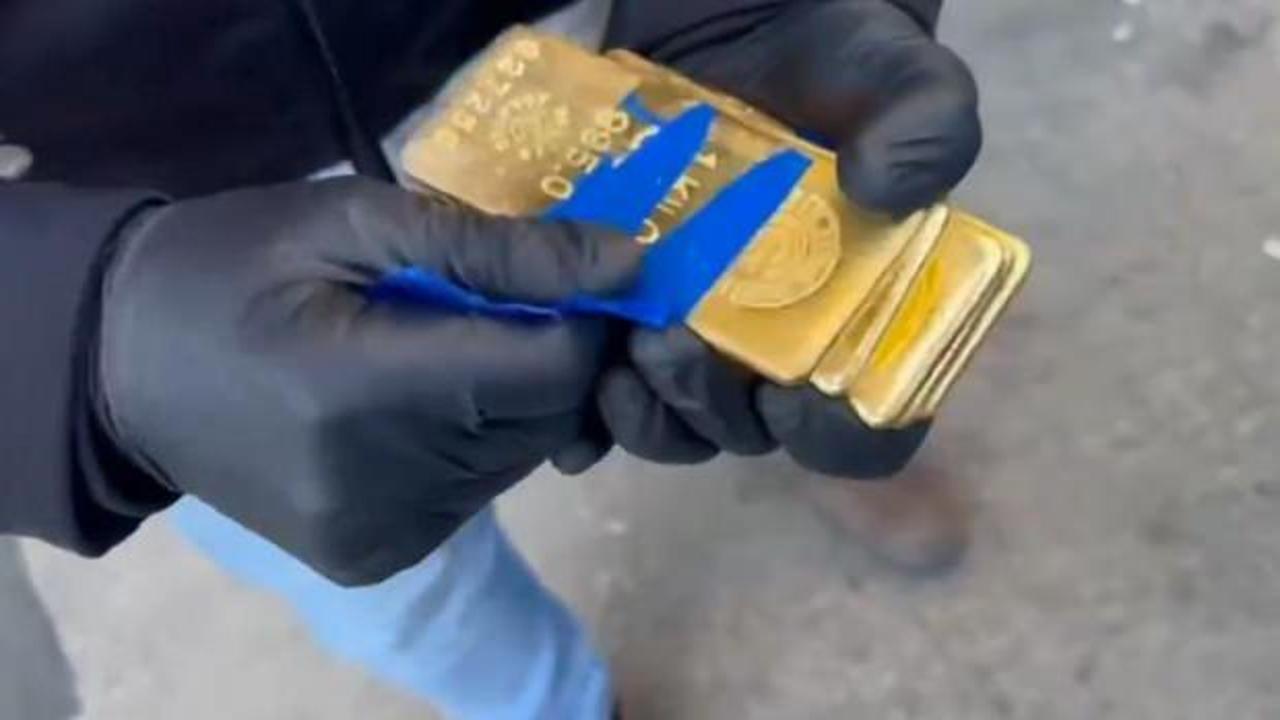 Hakkari'de 221 kilogram külçe altın ele geçirildi