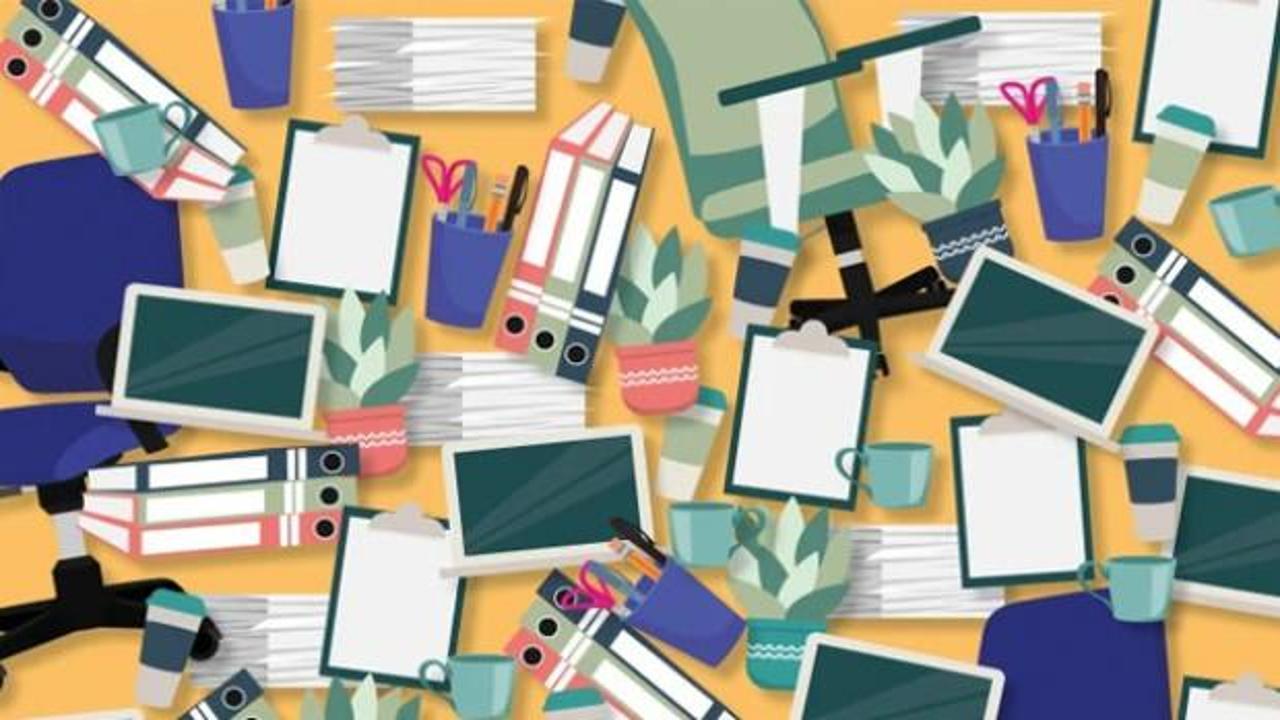 Ofis eşyaları dağınıklığı arasındaki saklı kitabı yalnızca ‘keskin gözlere’ sahip kişiler fark edebilir