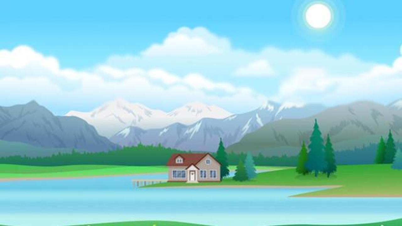 Bu huzur veren doğa manzarasında saklanan yaramaz tavşanın yerini 5 saniyeden önce bulursanız yüksek bir görsel IQ’ya sahipsiniz demektir!