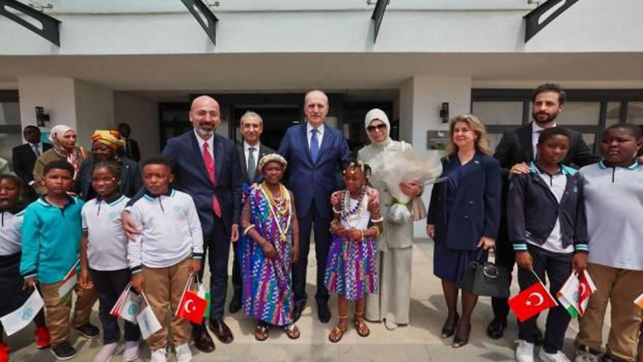TBMM Başkanı Kurtulmuş, Fildişi Sahili'ndeki Uluslararası Maarif Okullarını ziyaret etti