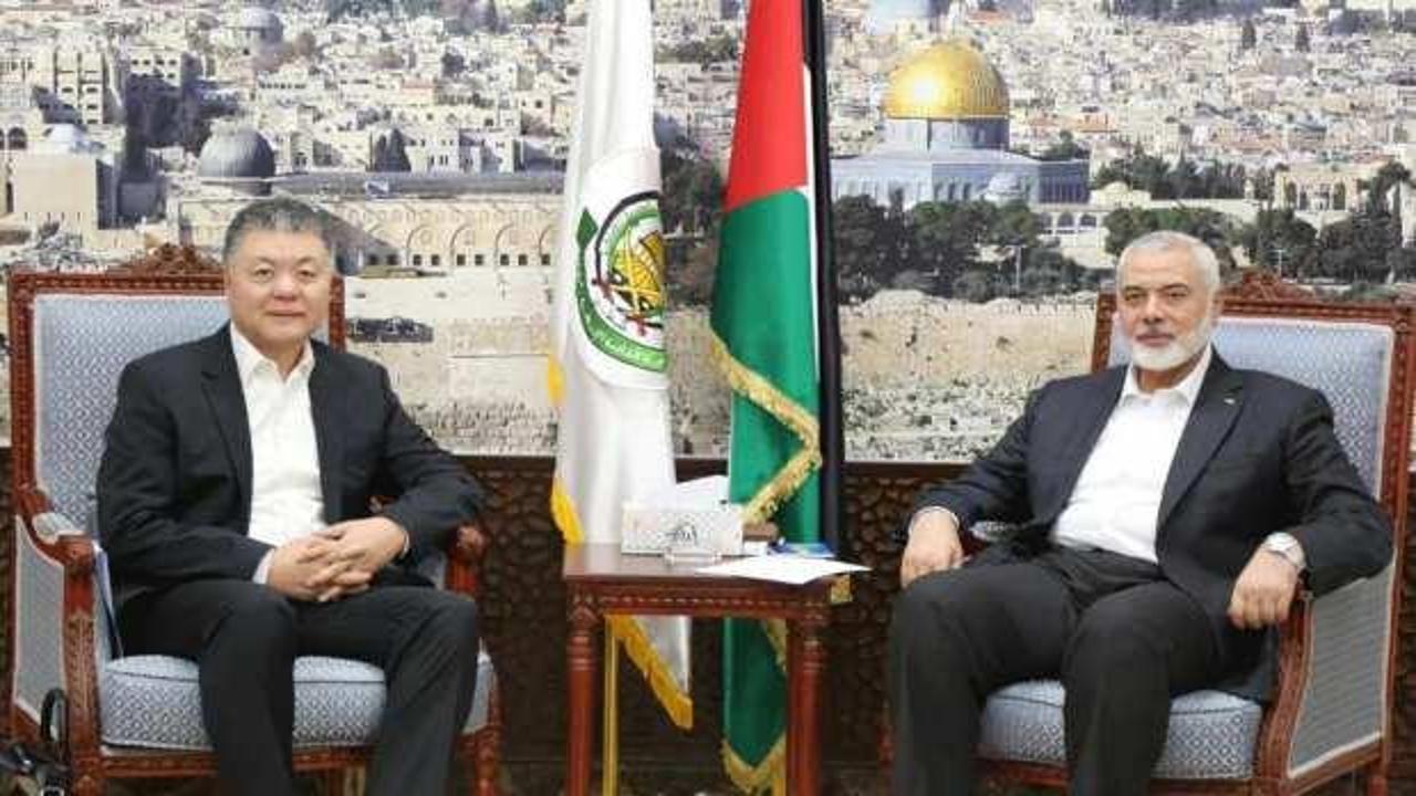 Çinli diplomat Hamas lideri ile görüştü