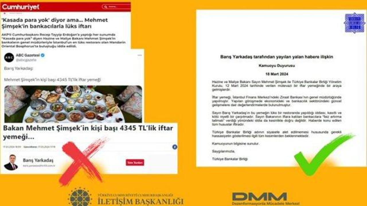 DMM 'Mehmet Şimşek'in bankacılara faiz artırma talimatı verdiği' iddiasını yalanladı