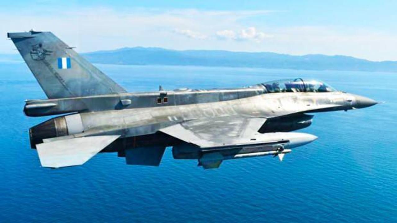 Yunanistan'a ait F-16 savaş u&ccedil;ağı d&uuml;şt&uuml;