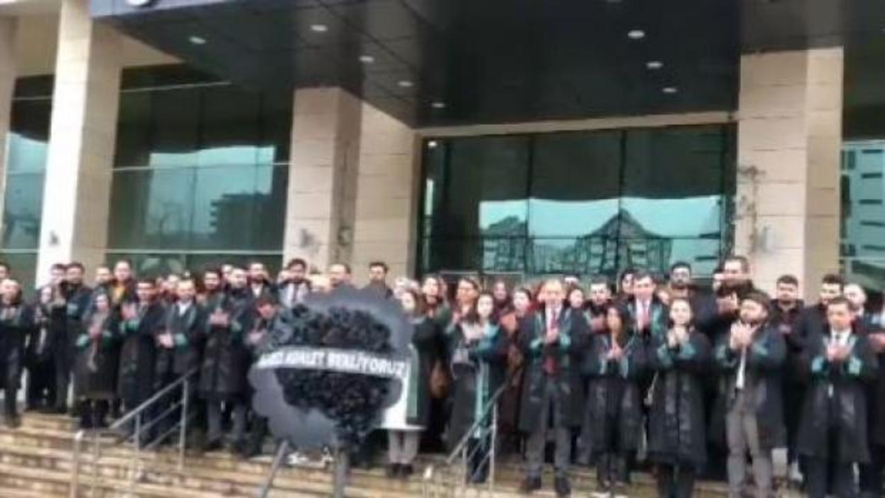 Trabzonlu avukatlardan tutuklamalara protesto