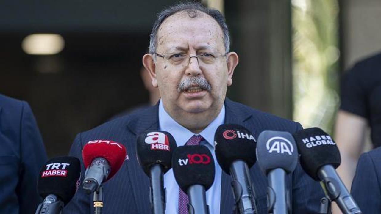 YSK Başkanı Yener'den son dakika açıklamalar!