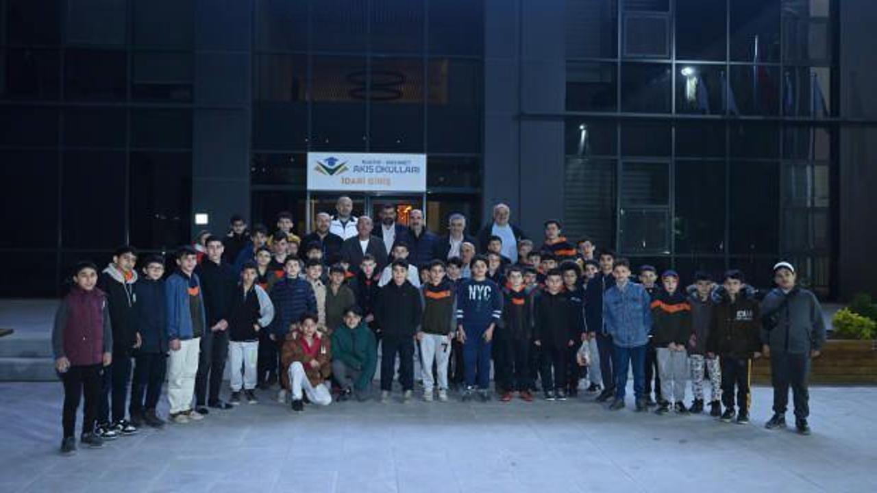Başkan Altay ve Başkan Kavuş sahurda hafızlık öğrencileriyle buluştu