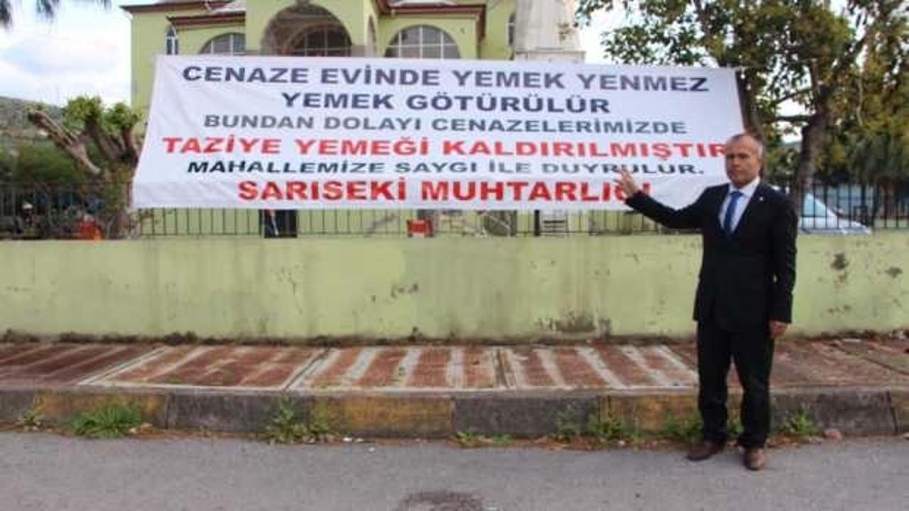 Muhtarın ilk icraatı cenaze yemeğini kaldırmak oldu