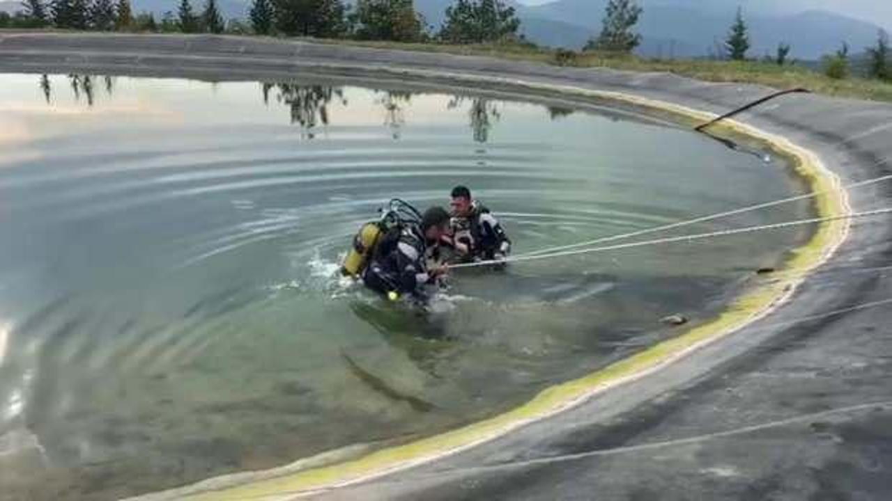 Yangın s&ouml;nd&uuml;rme havuzuna giren &ccedil;ocuğun acı &ouml;l&uuml;m&uuml;