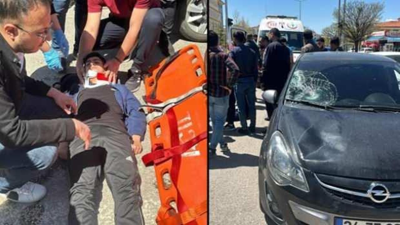 19 yaşındaki gen&ccedil;, yaya ge&ccedil;idinde dehşet sa&ccedil;tı