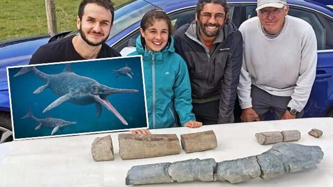 11 yaşındaki kızın bulduğu fosil, "ichthyosaur"a ait çıktı
