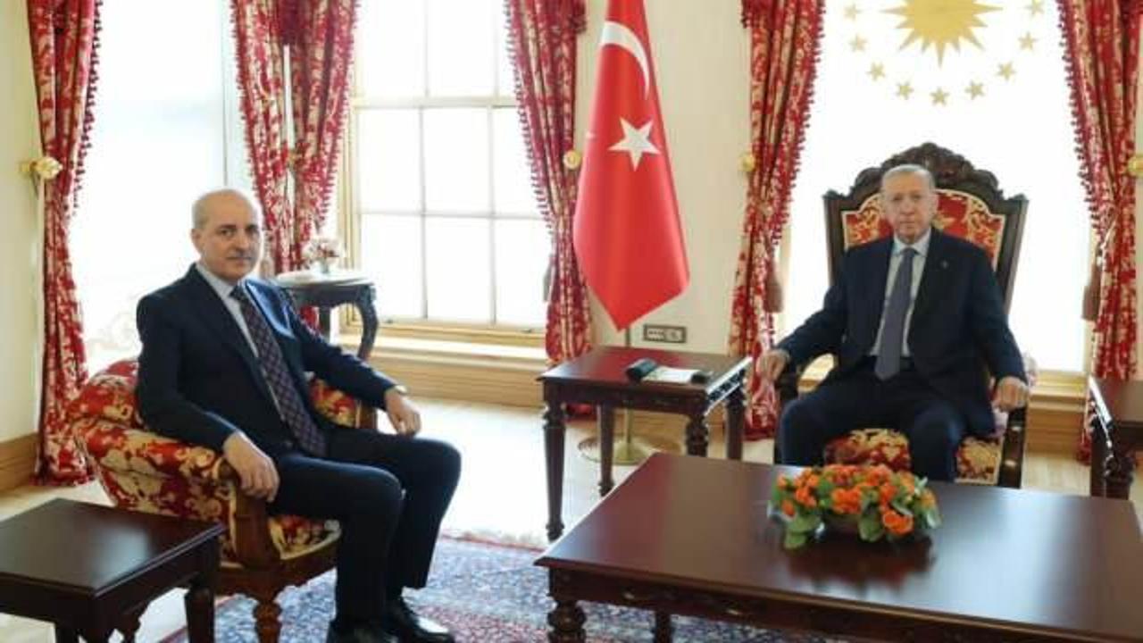 Başkan Erdoğan, TBMM Başkanı Kurtulmuş'u kabul etti