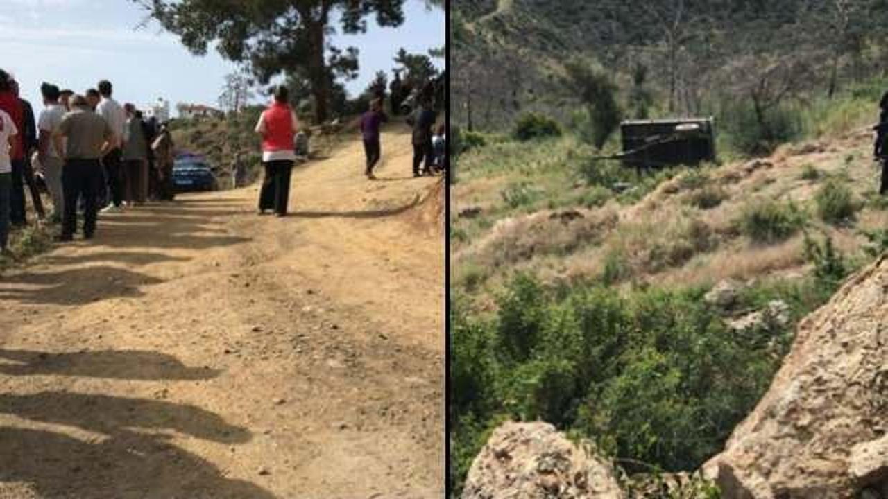 Bodrum'da feci kaza: Traktörle uçuruma yuvarlandı