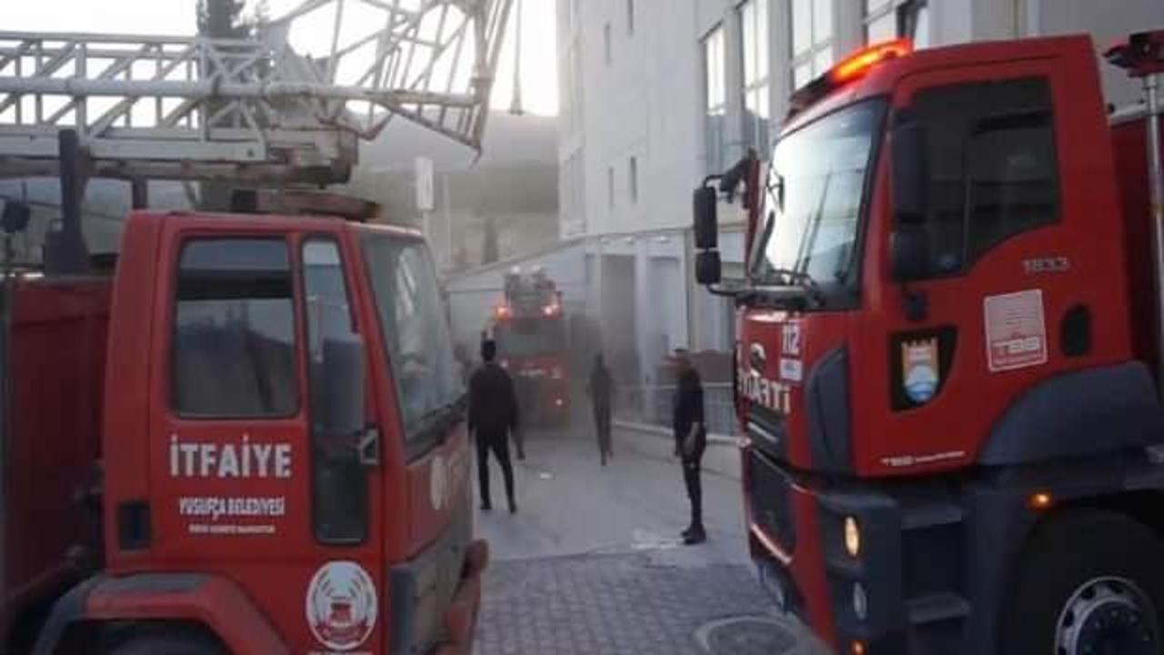 Burdur'da öğrenci yurdunda yangın