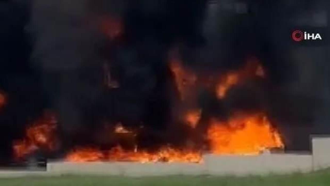 Ankara'da fabrika yangını!