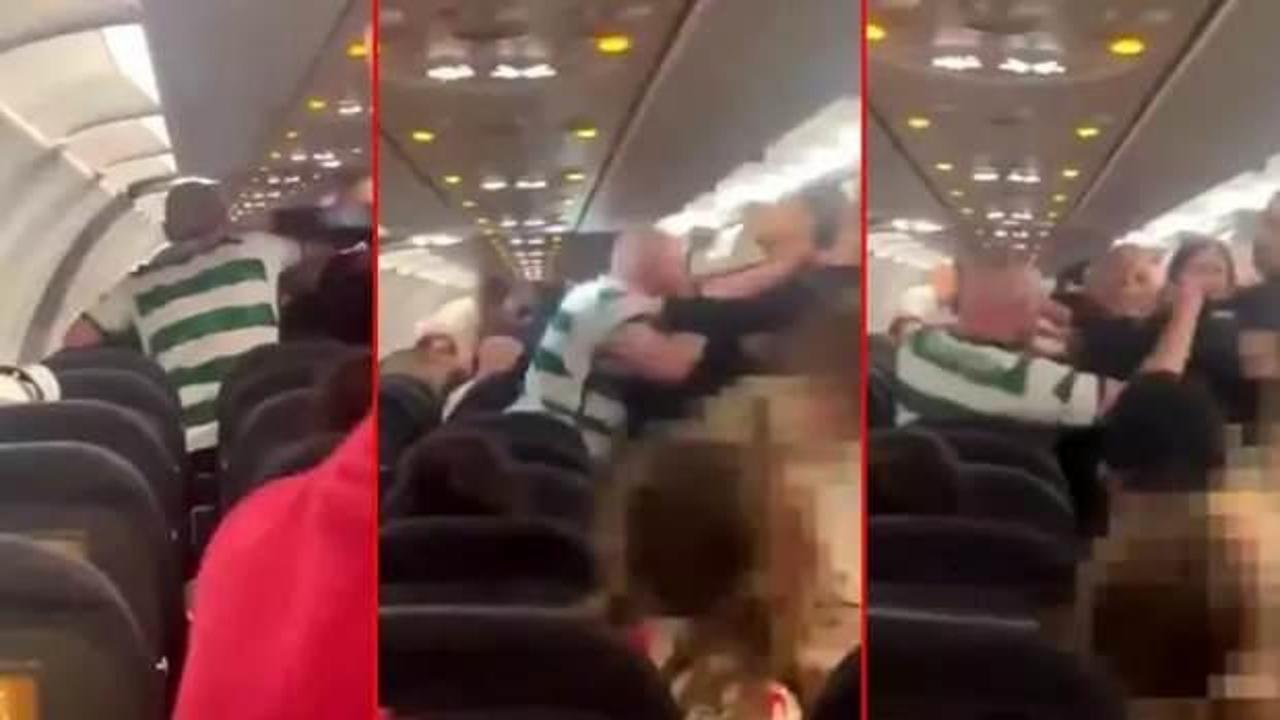 Antalya seferinde sarhoş İskoç yolcu, uçakta polise saldırdı!