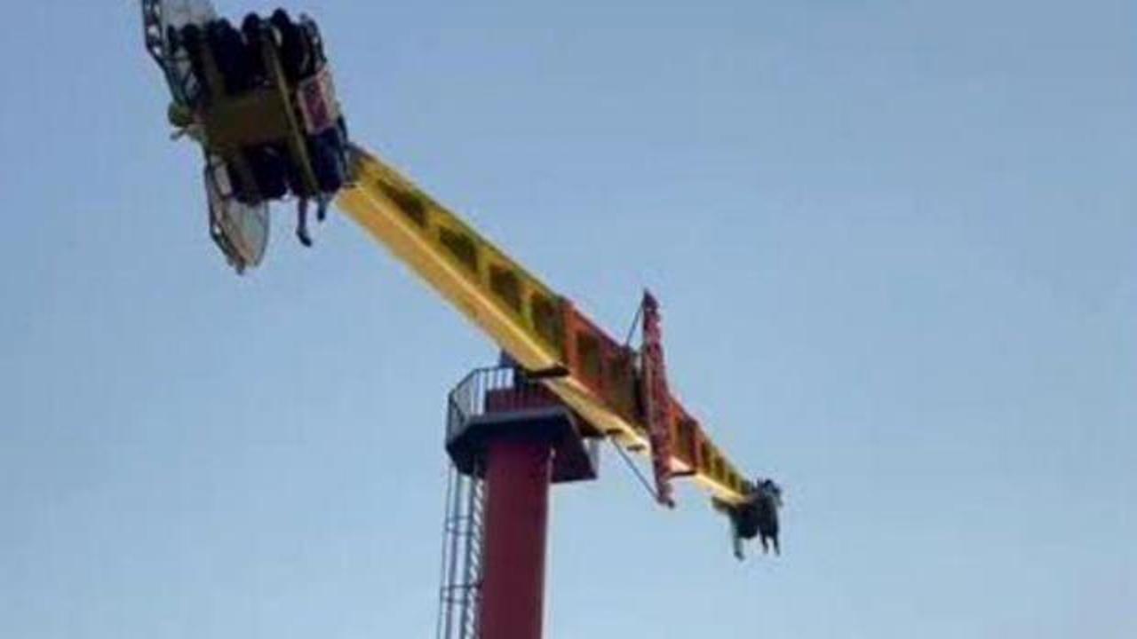 Harçlığını çıkarmak için çalıştığı lunaparkta talihsiz kaza!