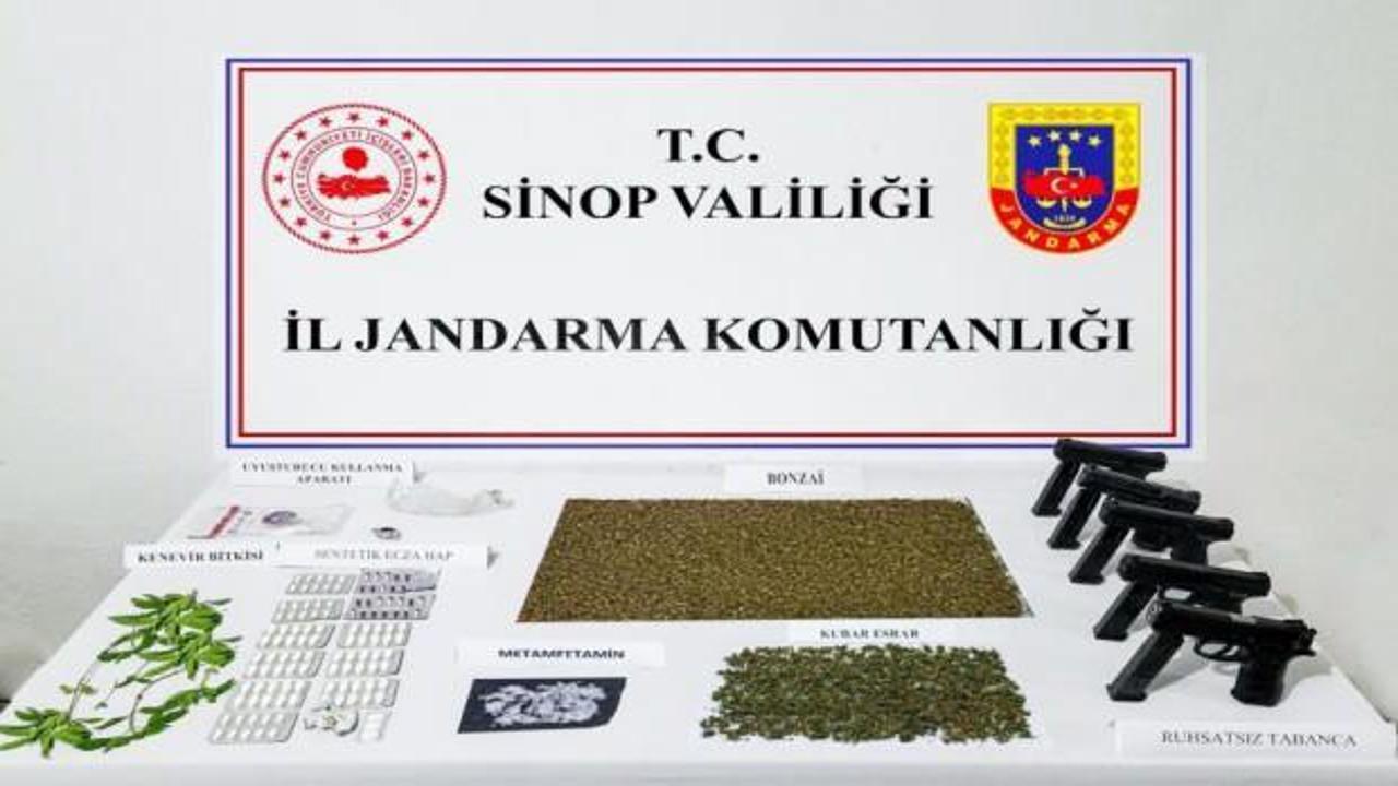 Sinop merkezli 7 ilde uyuşturucu operasyonu düzenlendi: 19 gözaltı