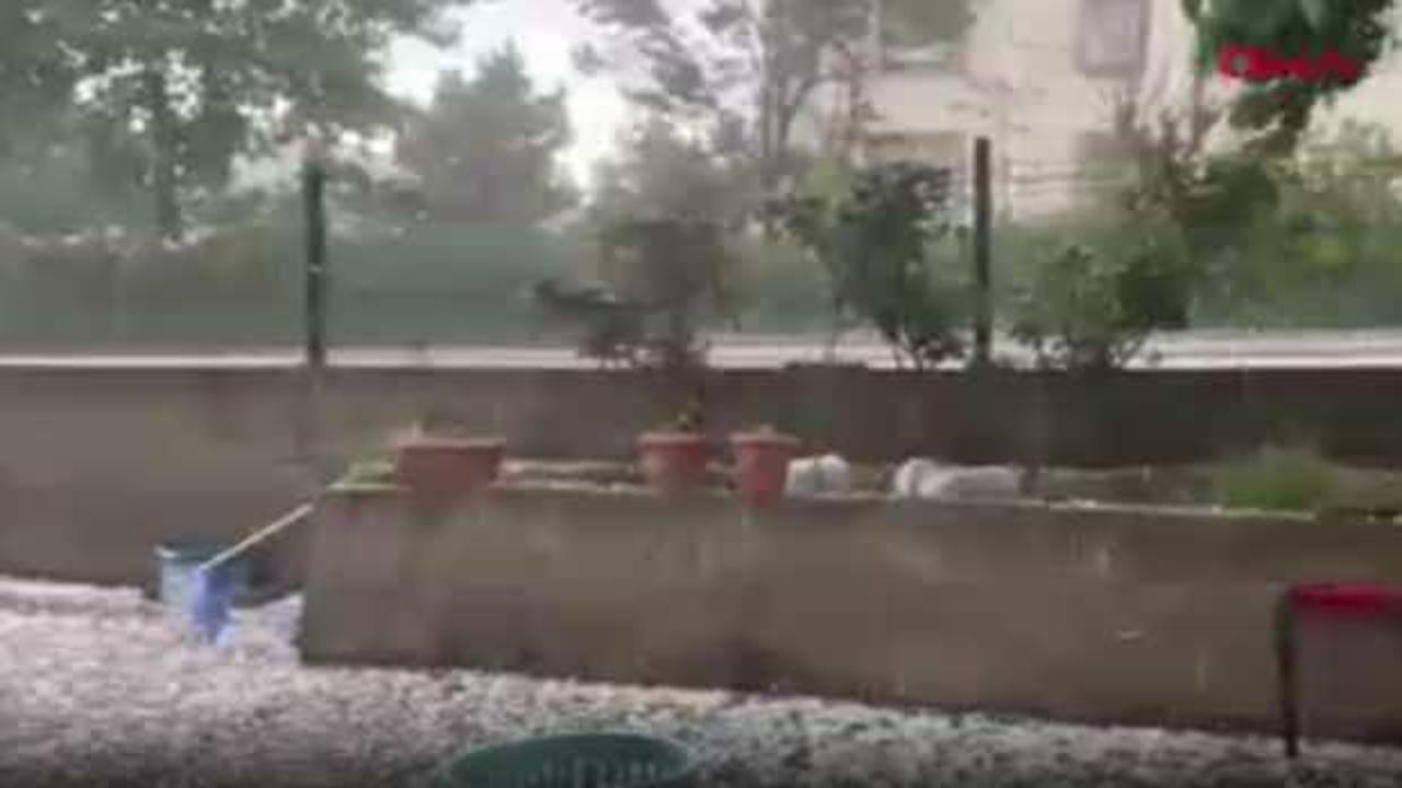 Edirne'de 1500 dekar ekili alan doludan zarar g&ouml;rd&uuml;