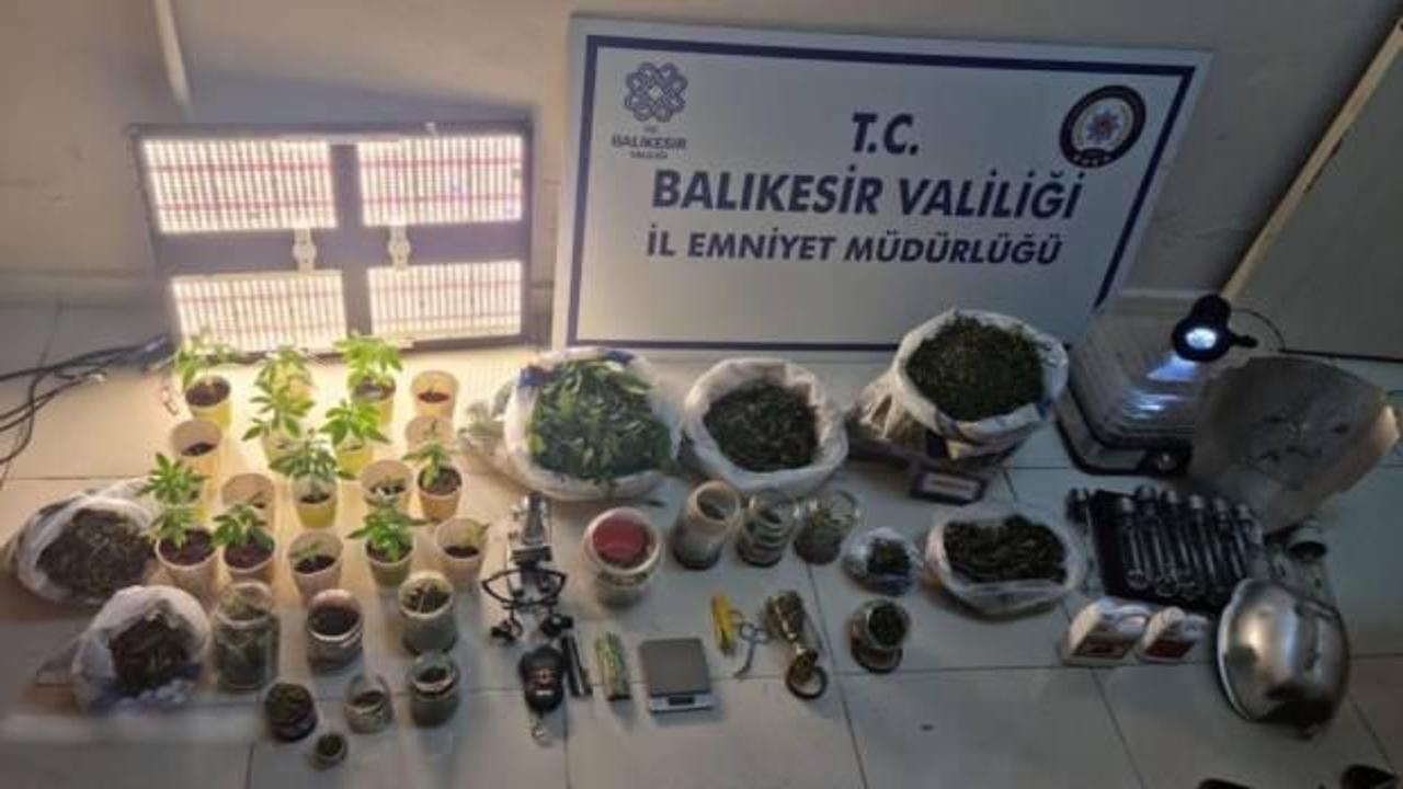 Erdek’te uyuşturucu yuvalarına baskın