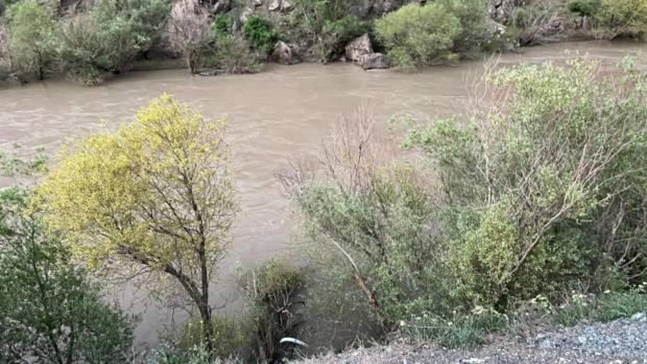 Yoldan çıkan sürücü Fırat Nehri'ne uçtu! Otomobil kayboldu