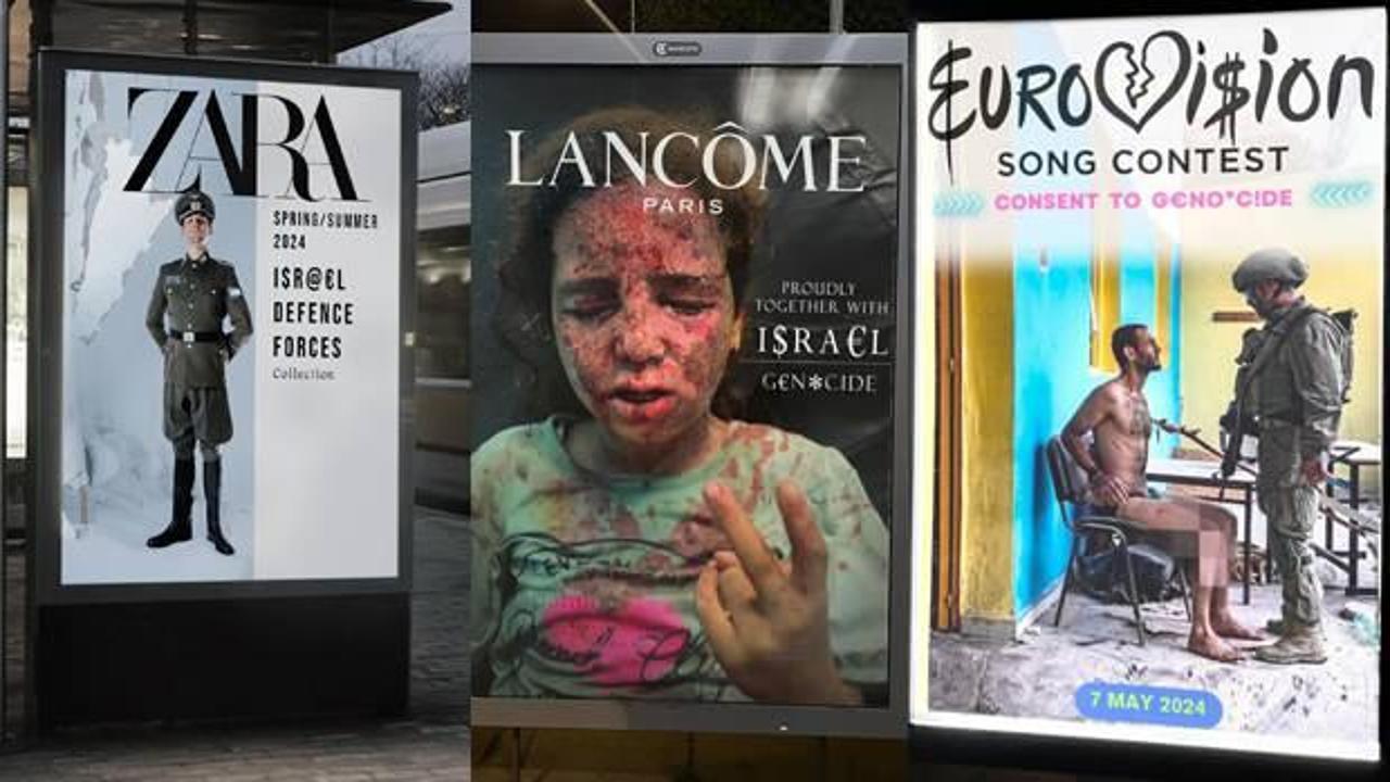 Eserleriyle İsrail zulm&uuml;ne ses &ccedil;ıkaran bir sanat&ccedil;ı: Korkmuyorum