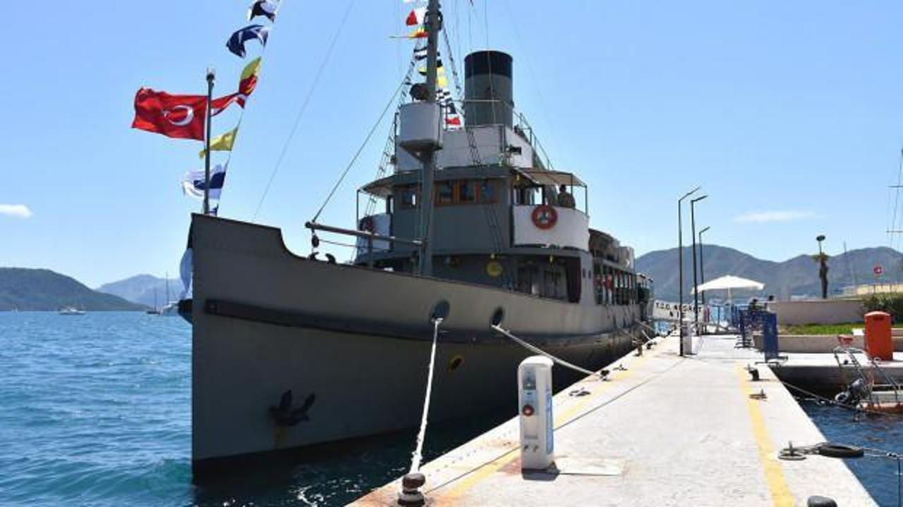 TCG Nusret Müze Gemisi Marmaris'te! Ziyarete açıldı