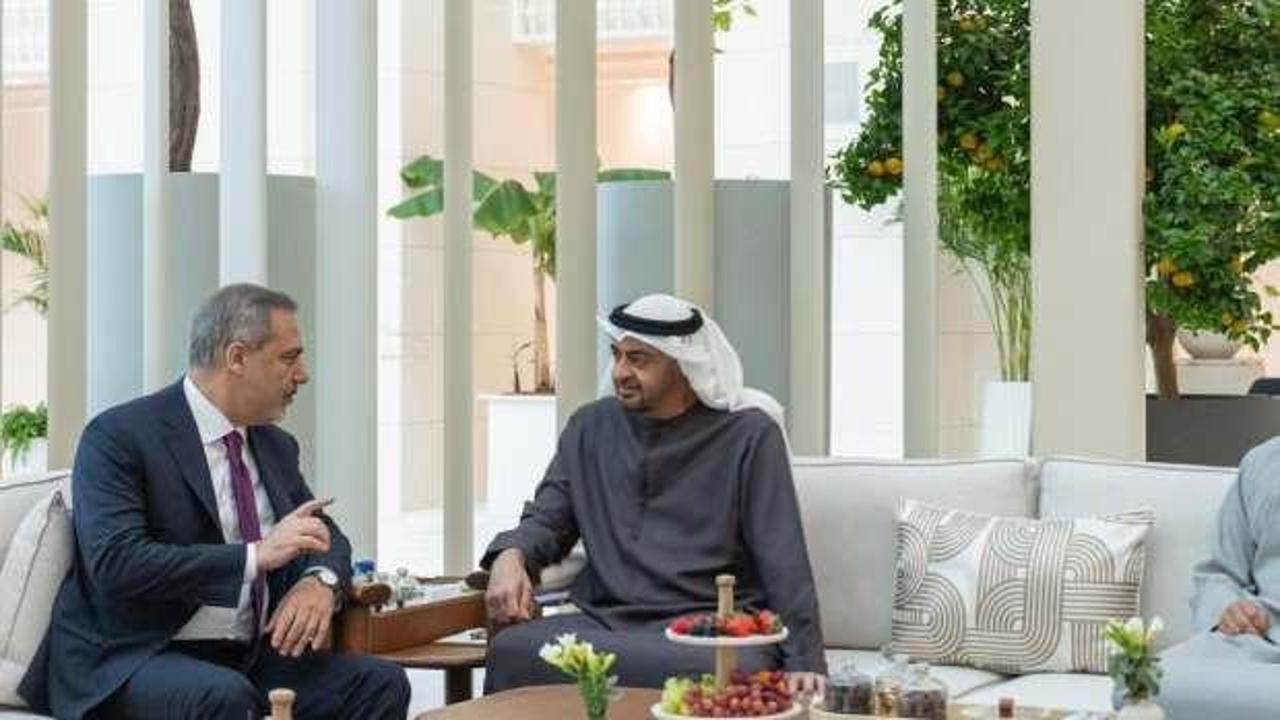 Bakan Fidan BAE Devlet Başkanı Al Nahyan ile bir araya geldi