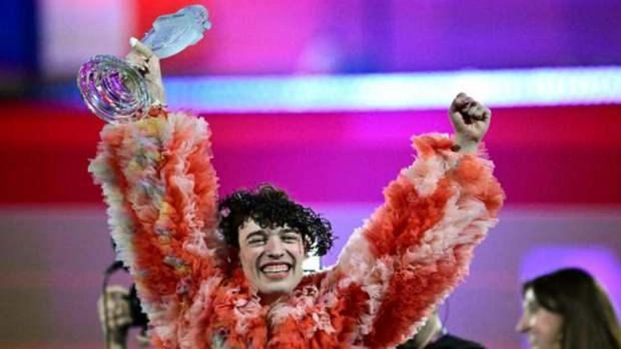 İsrail protestoları ve Filistin'e desteğin damga vurduğu Eurovision'u "İsvi&ccedil;re" kazandı