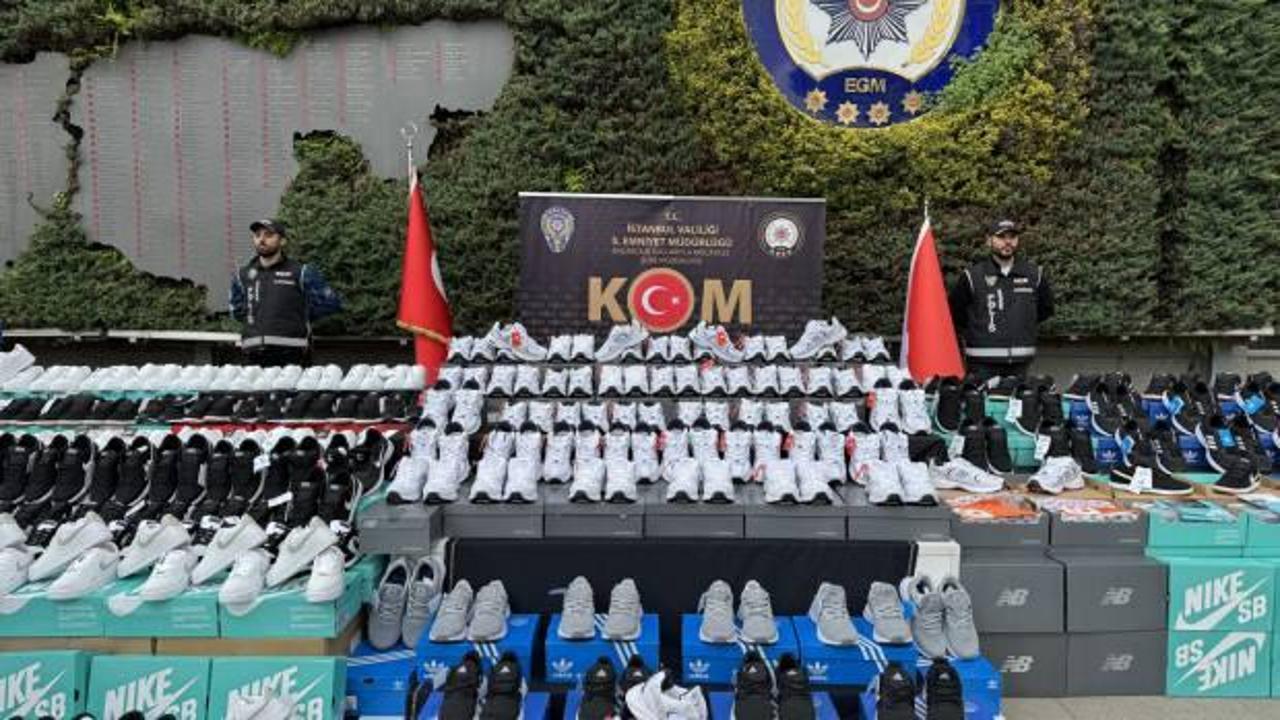 İstanbul'da 85 bin &ccedil;ift ka&ccedil;ak ayakkabı ele ge&ccedil;irildi