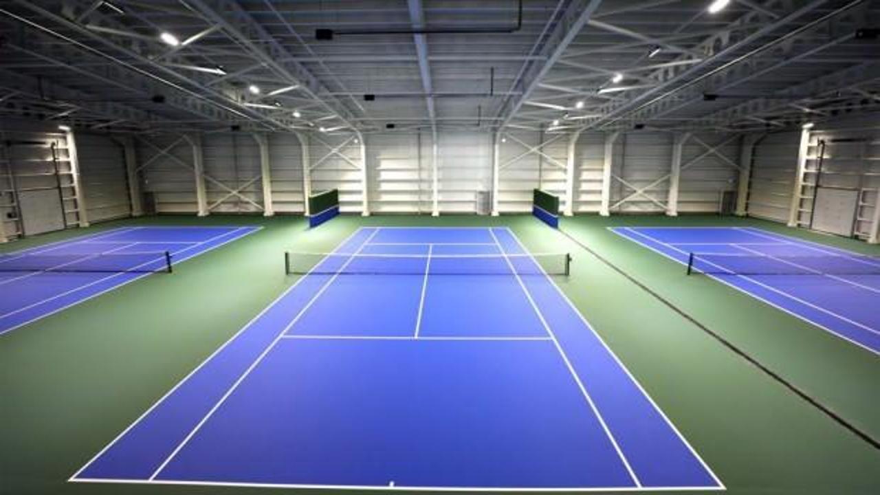 Konya’nın en büyük kapalı tenis kortu tamamlandı