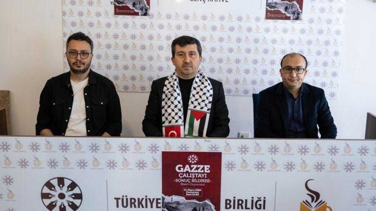 Türkiye Yazarlar Birliğinden 7 dilde Gazze Çalıştayı sonuç bildirisi