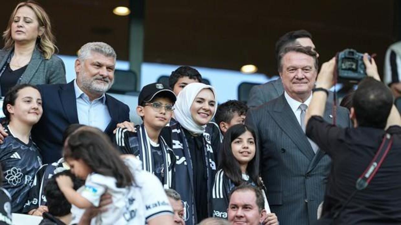 Depremzedeler çocuklar Beşiktaş-Hatayspor maçında