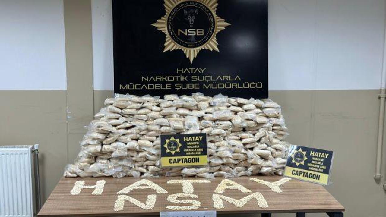 Hatay'da 820 bin uyuşturucu hap ele geçirildi: 2 şahıs tutuklandı