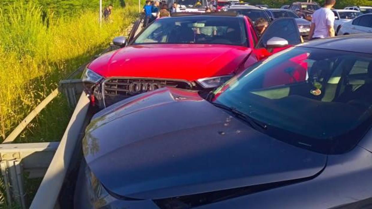 Makas atarak &ccedil;arptığı ara&ccedil;taki kişiyi silahla yaraladı! Ara&ccedil;tan da uyuşturucu &ccedil;ıktı