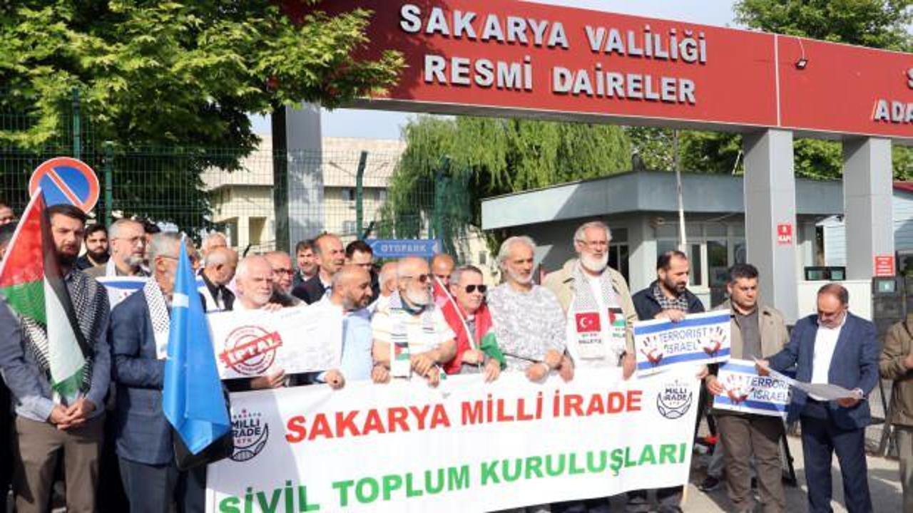 Sakarya'da STK'lardan İsrail &ccedil;ağrısı: 1949 tarihli Bakanlar Kurulu kararı iptal edilsin