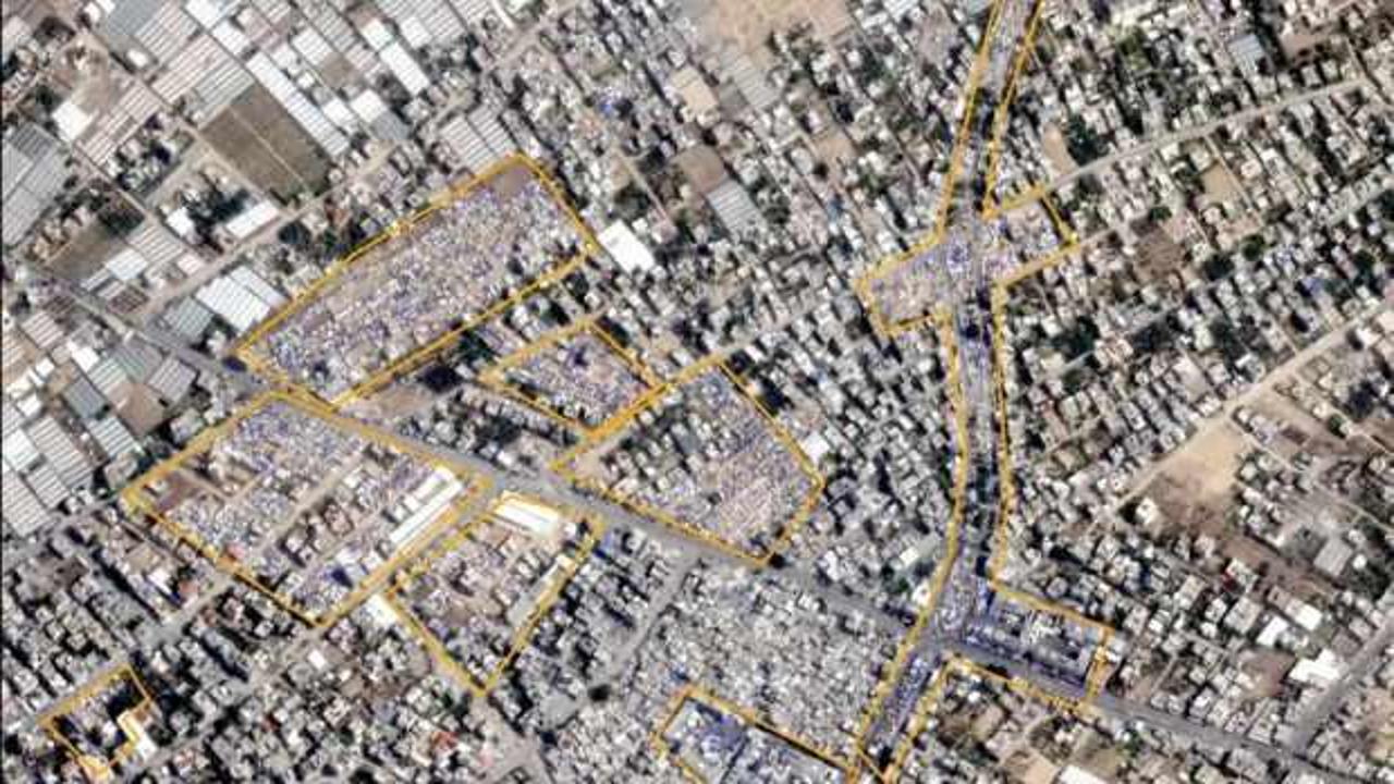 Uydu görüntüleri ortaya çıkardı: Refah'ta kaos