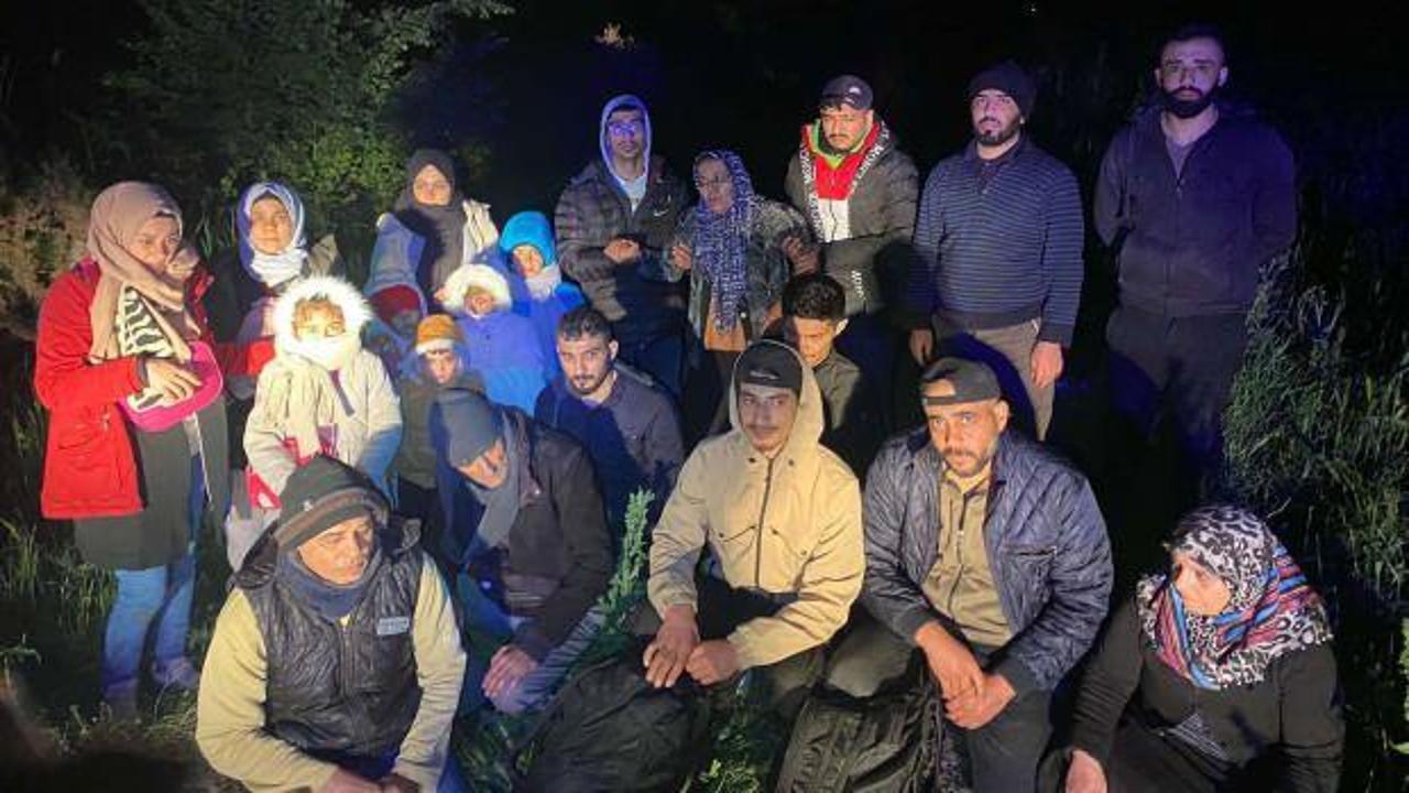 Edirne'de 21 düzensiz göçmen yakalandı