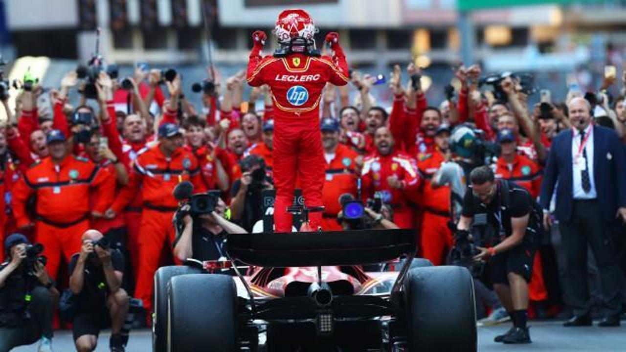 Olaylı Monaco GP'sinde kazanan Leclerc!