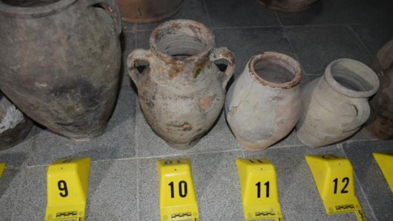 Roma ve Osmanlı d&ouml;nemine ait 26 k&uuml;p ele ge&ccedil;irildi