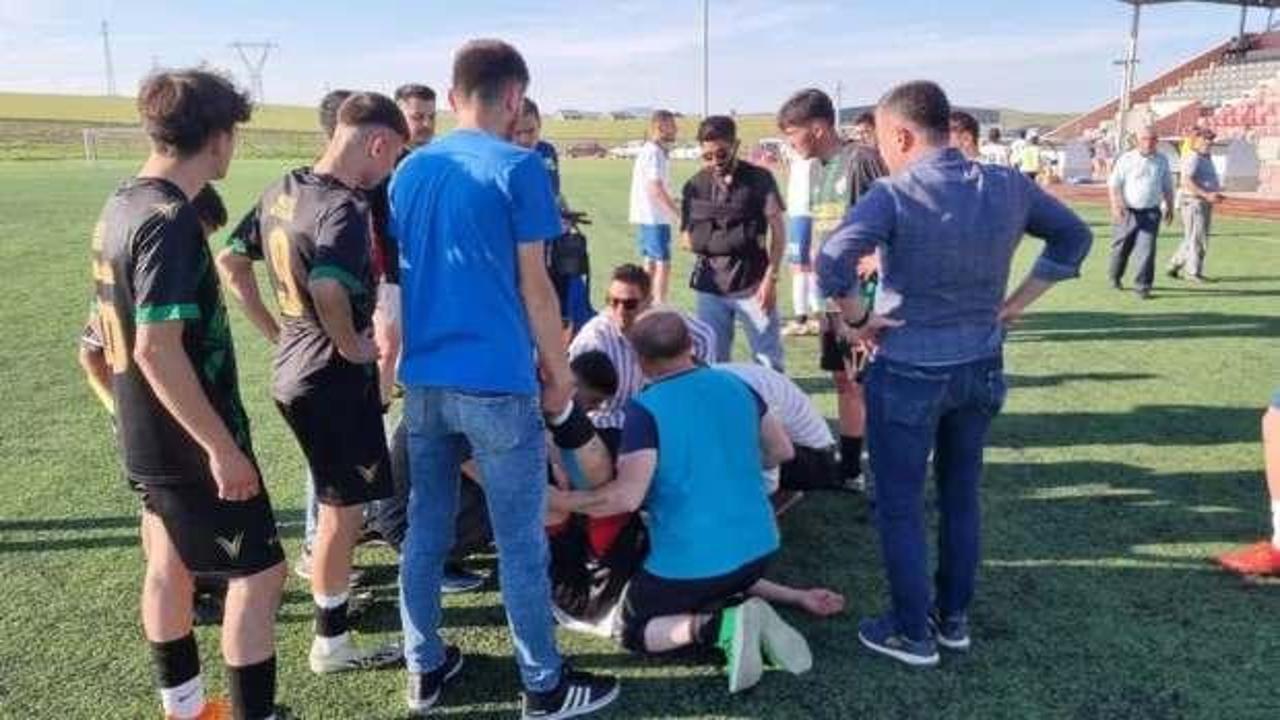 Amatör Ligde korkutan anlar! 2 futbolcu sıcağa dayanamadı