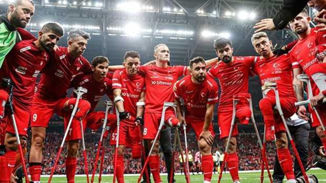 Ampute Millilere İsrail maçı için özel prim!