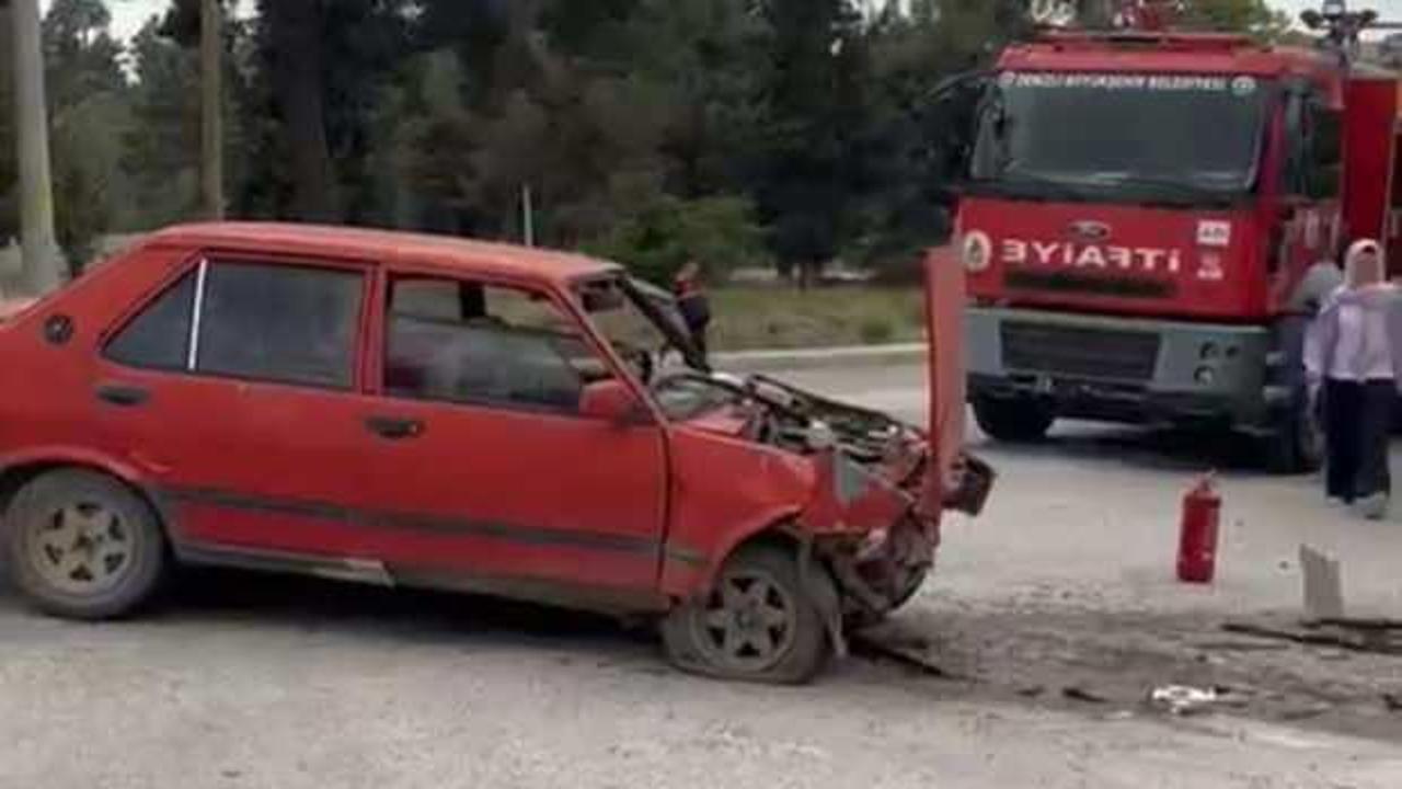 Ciple otomobil çarpıştı: 1 ölü, 2 yaralı