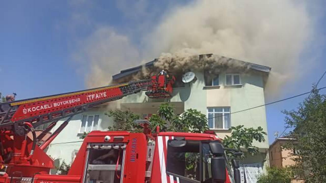 Kandıra'da yangın: Hastaneye kaldırıldı