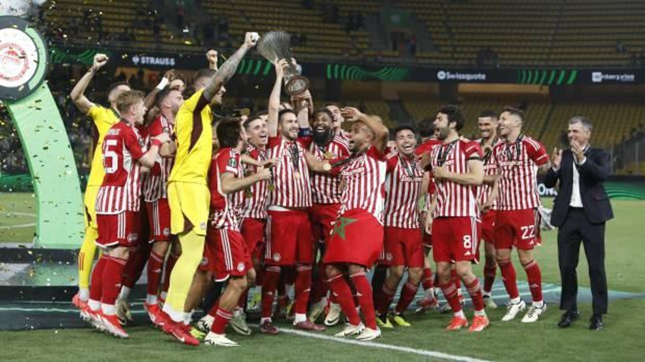 UEFA Avrupa Konferans Ligi'nde şampiyon Olympiakos