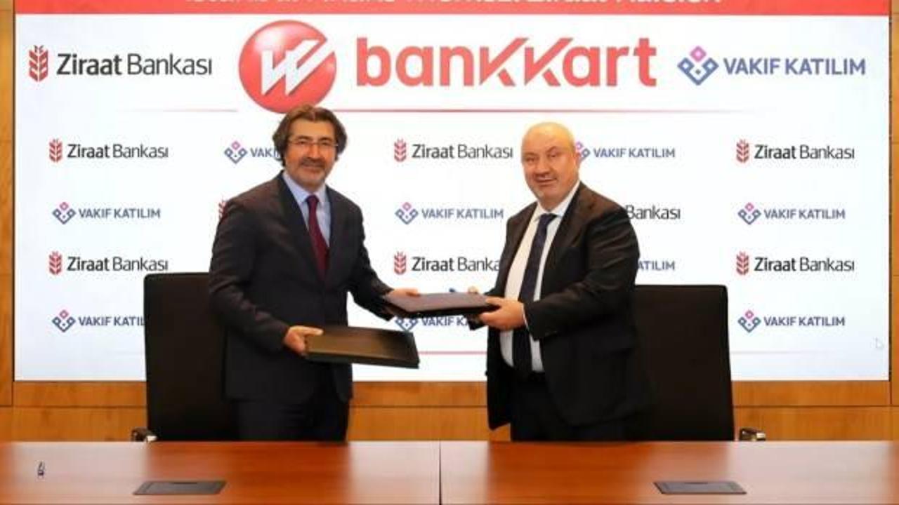 Ziraat Bankası ve Vakıf Katılım'dan Bankkart marka iş birliği anlaşması